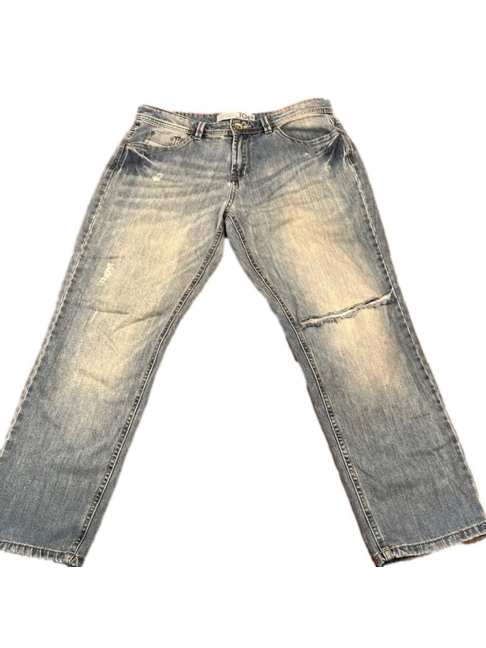 Mid Rise Distressed Boyfriend Jean Cropped Joe Fresh Women’s 12